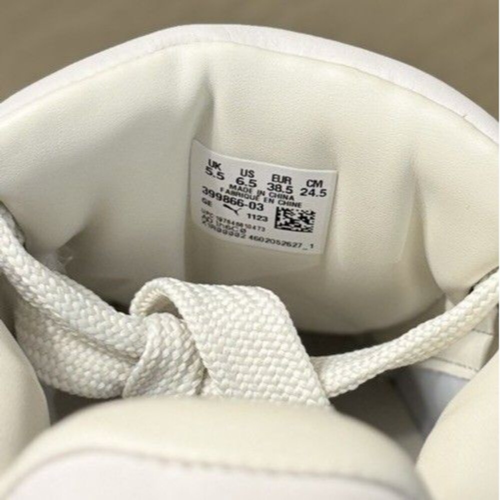 PUMA FENTY Junior Creeper Phatty Nubuck Sneakers. Warm White. Size 6.5 - Picture 8 of 10